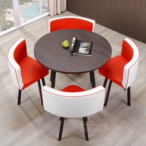 ft家用喝茶座椅子洽谈桌现代简约茶几台凳休闲茶桌子一套桌带椅组