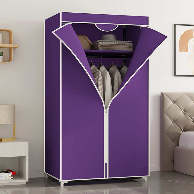 简易新款外贸组合收纳批发无纺布衣橱衣架储物折叠经济型布衣柜