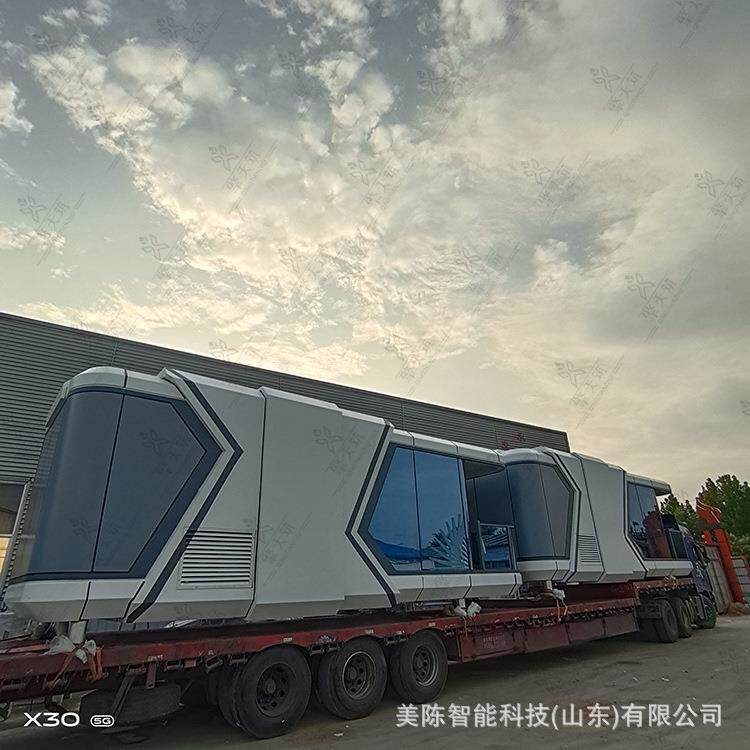 智能太空舱轻钢民宿房 景区旅游基地打卡移动酒店观景房特色营宿