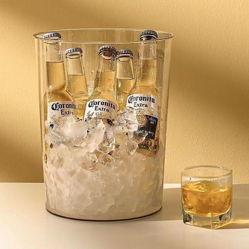 冰桶酒吧亚克力餐厅家用冰块桶透明塑料冰块
