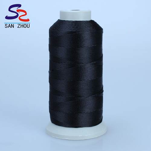 弹力锦纶N6尼龙邦迪线黑色630D/3箱包手袋车线洗车用品缝纫线厂家