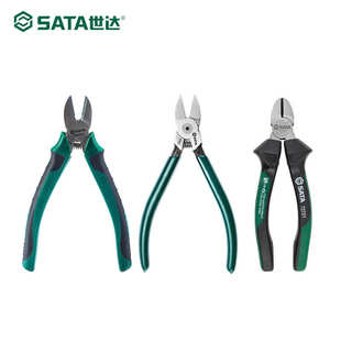 塑料铁丝式世德省力日式水口铜丝钳钳子钢丝工业级口斜达钳电工