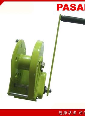 台湾帕萨克手动绞手向WMQ双自锁绞盘钢丝绳 摇手车摇绞车