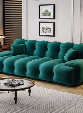 罗奇布艺沙床UTM发两用折叠多功能小型户双人三人堡现代简约客厅