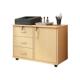 厂家直供办公室文件柜资料柜a4抽屉式 边柜储物柜带锁小柜子