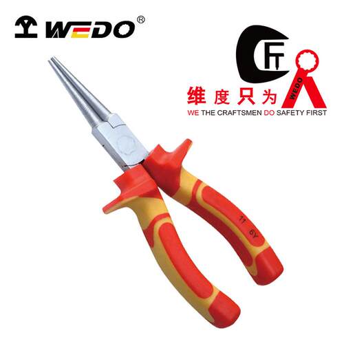 WEDO维度绝缘工具VDE绝缘注塑德式圆嘴钳IN507C