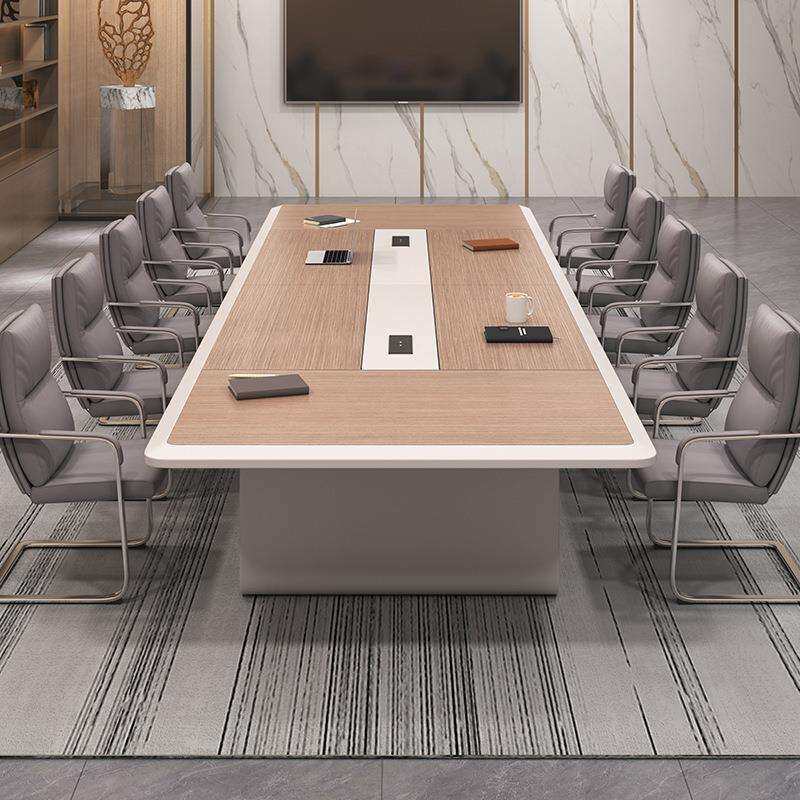 烤漆会议桌长桌简约现代办公室洽谈桌接待桌高档大气大型创意长条