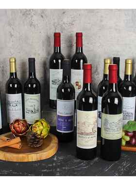 红酒酒柜展厅摆件仿真道具高档软装饰品空瓶葡萄拉菲摆设酒吧设计