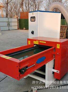 无纺布边角料开花机 双头开松充装一体机 羽绒棉开松机