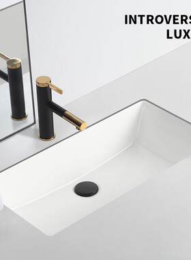 方形台下盆卫生间陶瓷洗脸盆大号嵌入式洗手盆70cm80cm大尺寸