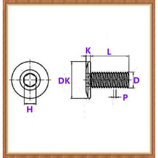 m5黑色 m8斜边平头六角m6家私螺丝螺钉机家具平头倒内家俱 边牙机