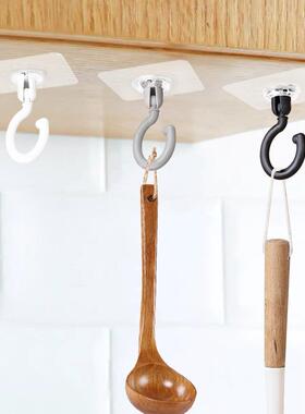 Ceiling-mounted rotating hook, strong adhesive hook, multifu