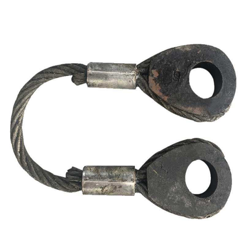 钢丝绳编插编钢丝钢绳套插编索吊具串头头编织起重吊装796双扣芯