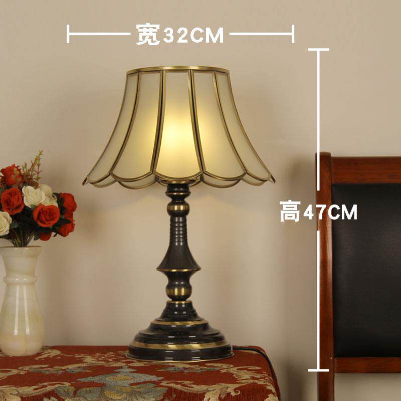 高档奥语灯欧式全智铜灯能卧室床头音控制LED灯轻奢书房阅读台灯T