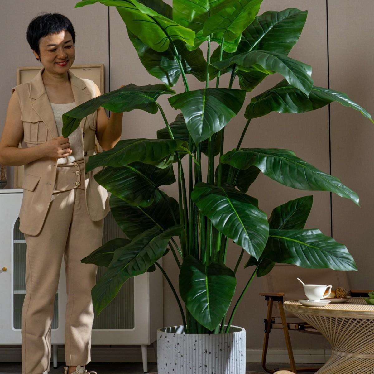 高级金钻仿真绿植高端轻奢仿生花树植物客厅室内盆栽摆件装饰假树