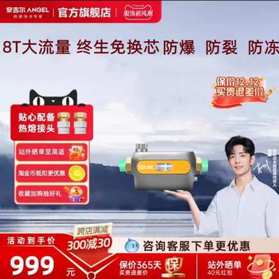 安吉尔前置过滤器自来水反冲家用中央净水器全自动清洗全屋滤水器