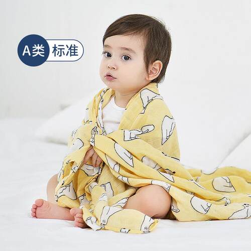 婴儿纱布包巾新生儿包被包单产房新生儿用品抱被婴儿浴巾被子夏季