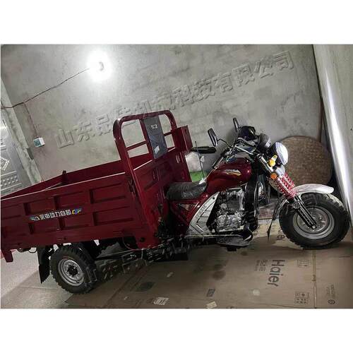 山区载货农用自卸翻斗车 农用代步汽油载重王 汽油摩托三轮车