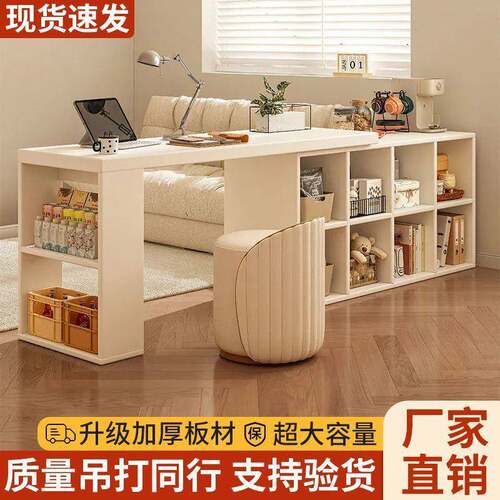 转角梳妆台转角书桌家用学习桌子卧室女生梳妆台书柜一体实木l型