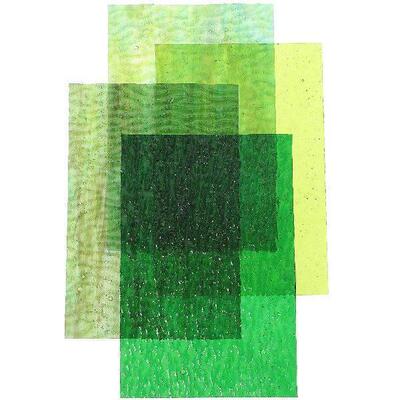 4Pcs DIY Mosaics Glass Sheets Unique Stained Glass Pieces