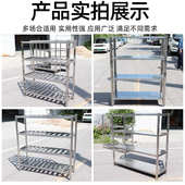 不锈钢货架 工厂不锈钢架子 仓储置物架四层展示架多层实验室货架