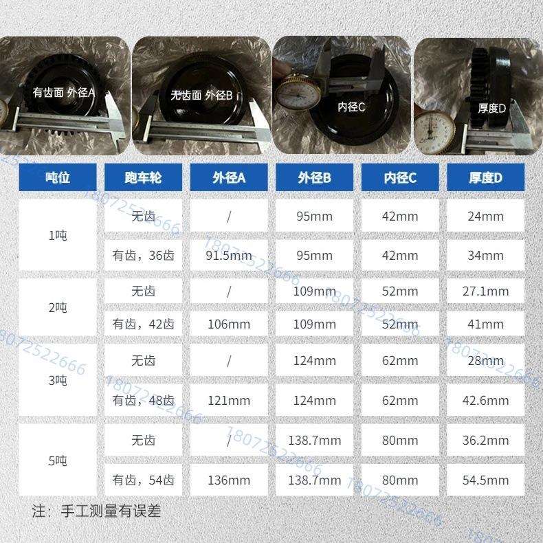 电动葫芦行车轮有齿跑车轮主5轮不锈钢WDR跑车车轮0.t~5九牙动短t