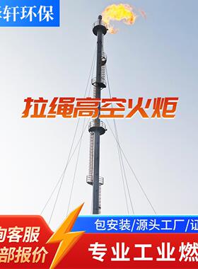 密闭气柜架火炬 气柜超压放散废气 气体储存安全焚烧火炬系统