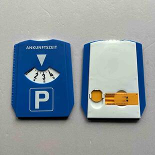 Car Parking Disc Timer C Arrival Time Display Blue