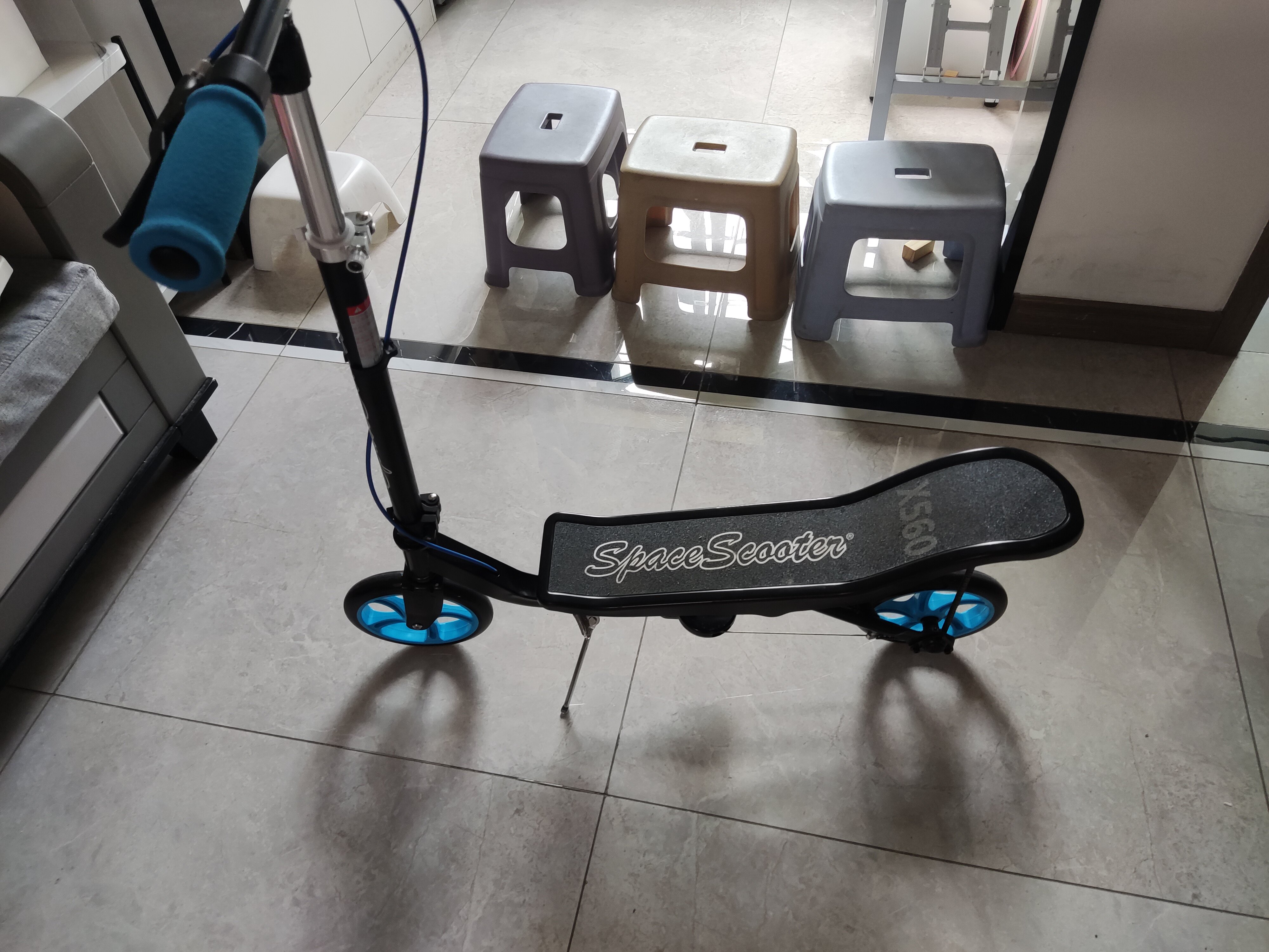 Космический самокат Space Scooter X560 складной педальный для детей и взрослых тренажер баланса photo review