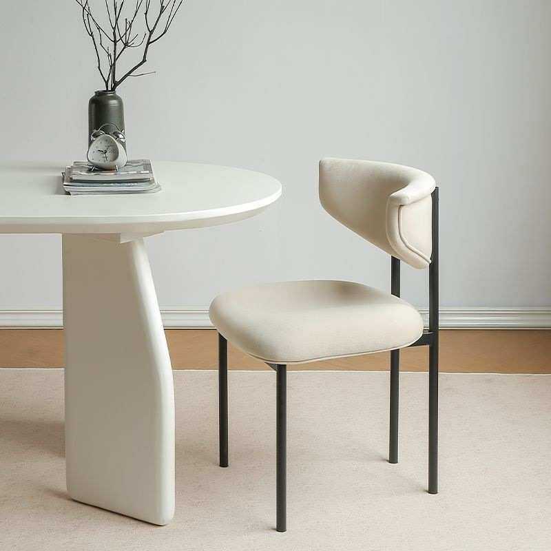 法式奶油风餐椅家用轻奢高级感餐桌椅子现代简约设计师化妆靠背凳,住宅家具,餐椅,淘宝优惠券,粉丝福利购,淘宝优惠卷