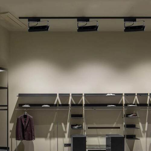 轨道灯led射灯cob服装店导轨灯50W展会展示博物馆橱窗散光补光灯