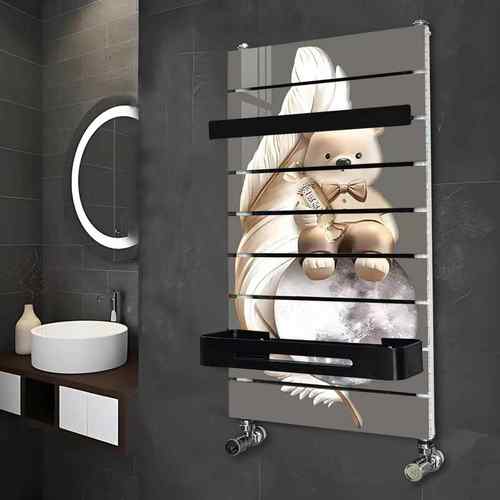 铜铝覆合小竹篓暖气片化妆室家用水暖散热片明装厕所艺术暖气超薄