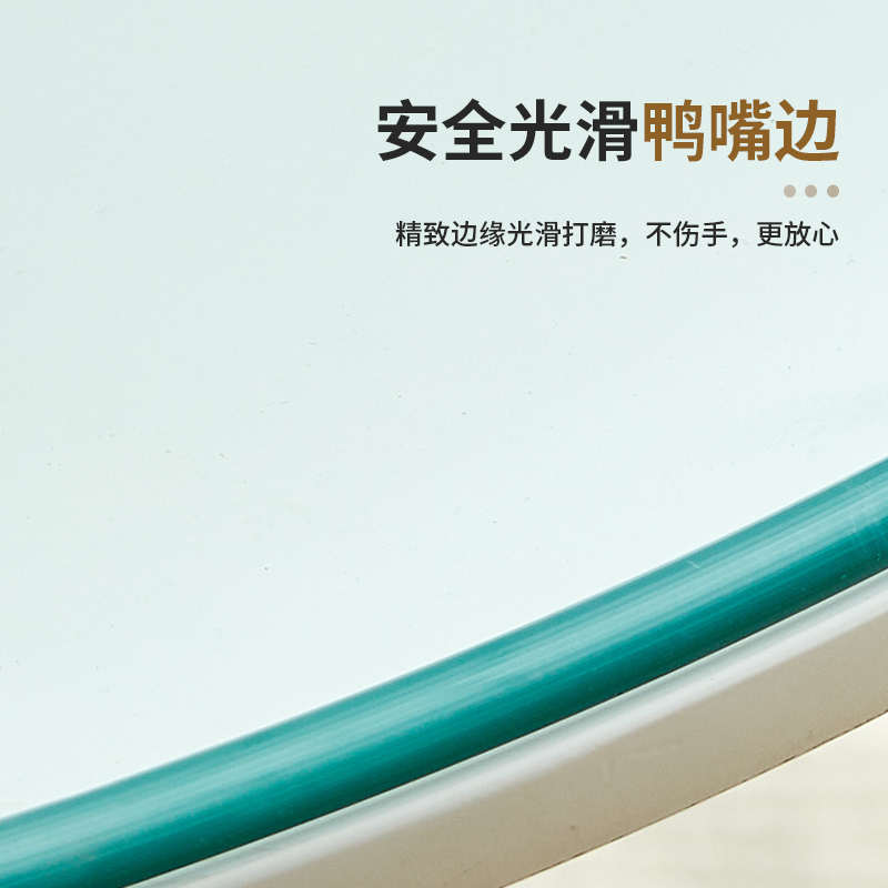圆桌钢化玻璃桌面餐桌园台玻璃片定制酒店大圆桌家用圆形台面防爆