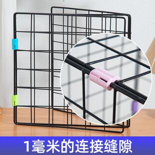 围栏固定器卡扣网格片连接扣铁丝网固定扣猫笼鸟笼宠物笼拼接配件