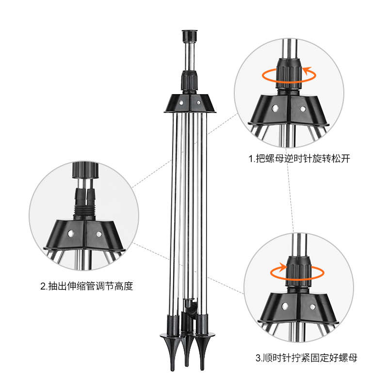 麦缘草坪灌溉喷头自动旋转洒水器360度浇水喷水喷淋园林绿化草坪