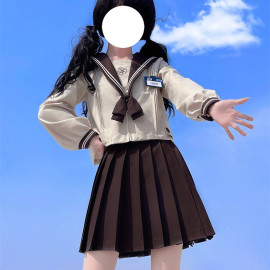 水木琉璃原创云间jk制服套装大码正版日系校供水手服长袖班服