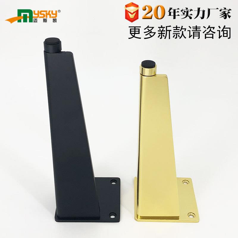 现货高端金属家具脚可调节铝合金锥形脚橱柜脚浴室柜脚防滑