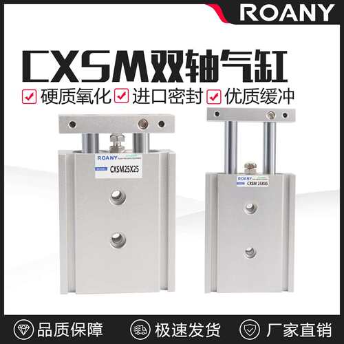 小型气动大推力TR双轴双杆气缸CXSM32-10/30/40/50/60*70*100*125