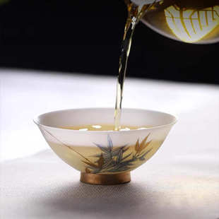 黄旭东大师冰种玉瓷主人杯单杯羊脂玉薄胎茶杯个人高端品茗杯