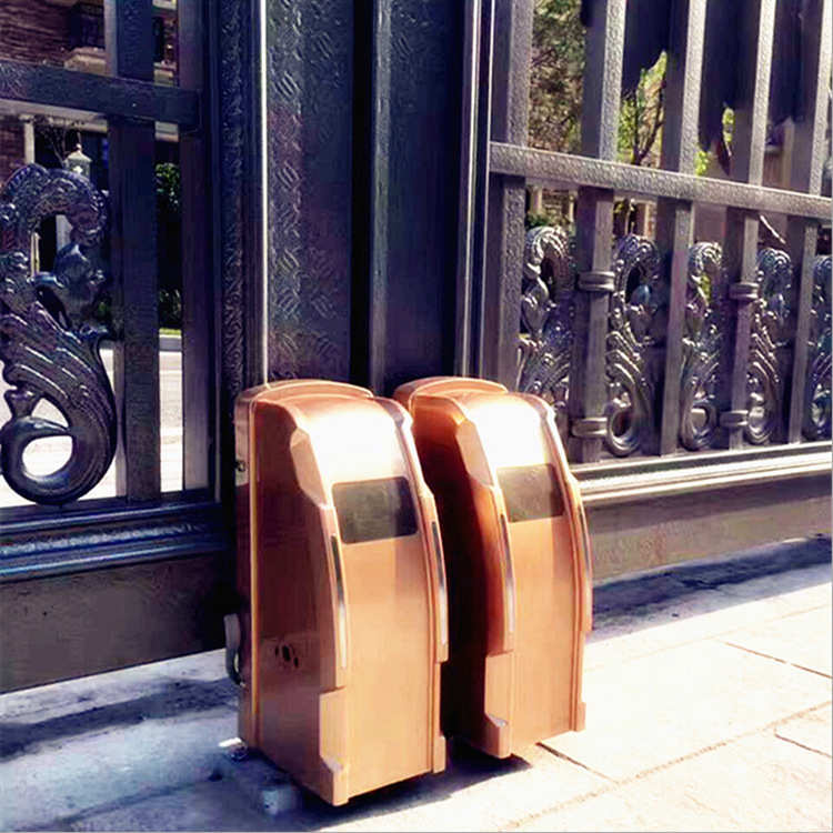 庭院铁艺八字开门机遥控电动平开门电机别墅自动大门闭门器