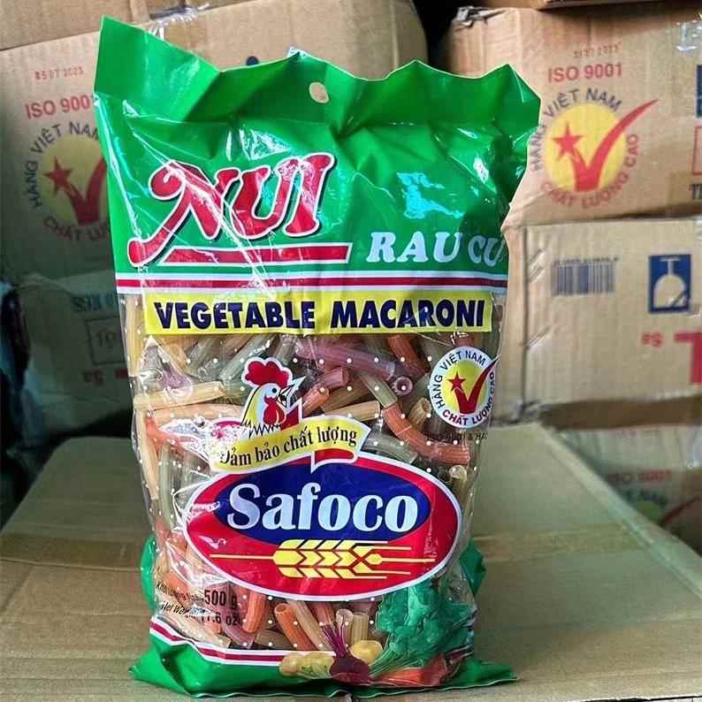 越南彩色通心粉面条粉500g 待煮杂粮直通心面条Safoco nui rau cu