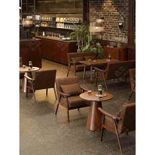 需定制小酒馆清吧咖啡厅桌椅组合茶楼卡座沙发酒吧西餐厅桌子餐吧