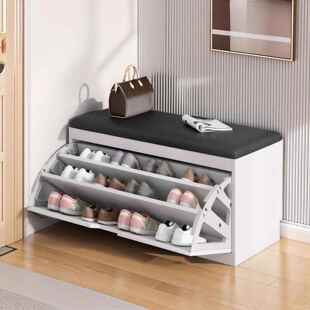 堡讯鞋架家用门口可坐多层玄关楼梯口小型鞋柜2024年新款拉车盖布