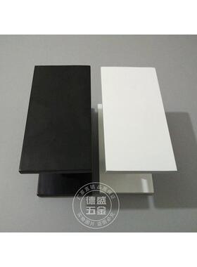北欧钢化玻璃门把手大门把手简约黑白色方形实木门店面把手沐浴房