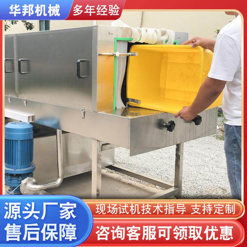 物料周转筐清洗机 鸡蛋筐餐具清洗设备 不锈钢高压水洗筐流水线