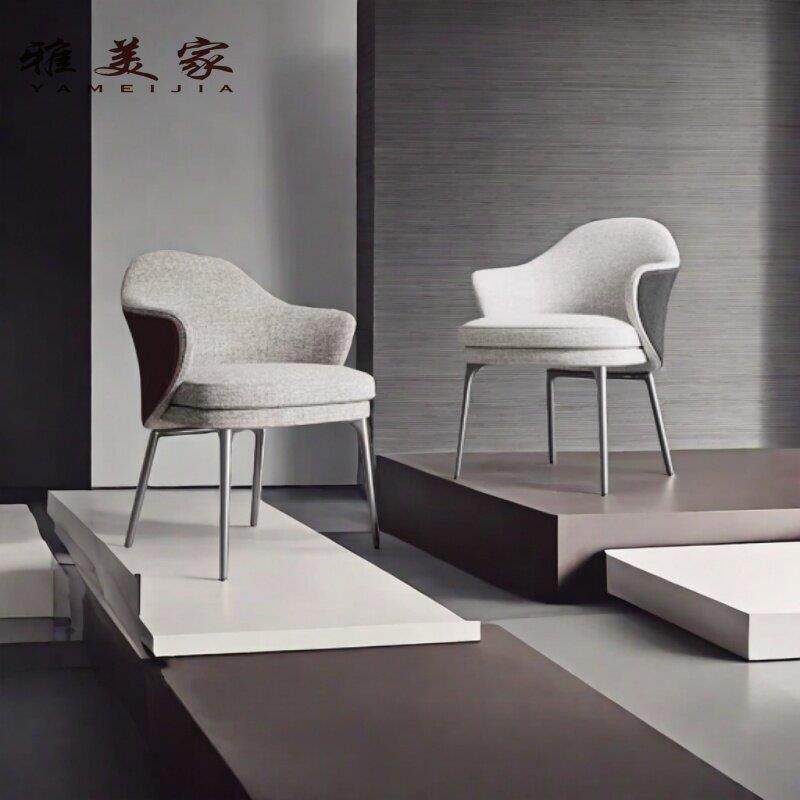 安吉椅意式极简餐椅北欧设计师椅现代简约家用餐椅高档别墅轻奢椅