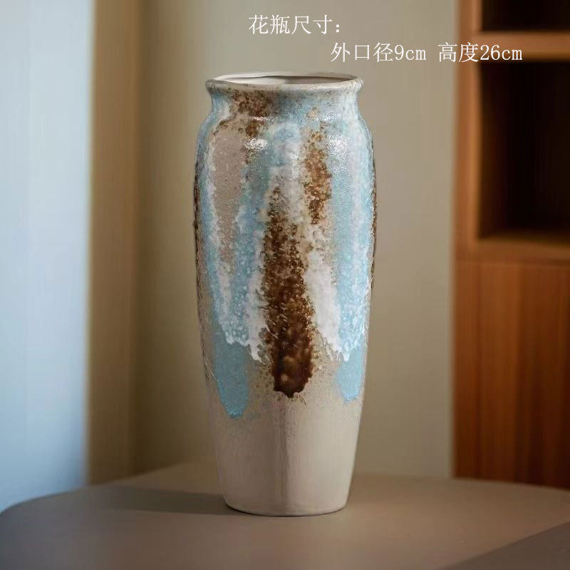 无孔大高筒50土陶罐粗陶悬崖九尾狐多肉植物庭院地面陶瓷老桩花盆
