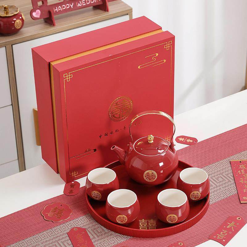 结婚敬茶杯新人改口茶杯喜茶壶托 托盘婚礼敬酒陪嫁茶具套组婚庆,节庆用品/礼品,喜碗/敬茶杯,淘宝优惠券,粉丝福利购,淘宝优惠卷