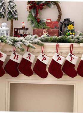 Christmas tree decorated Christmas stocking pendant 圣诞袜