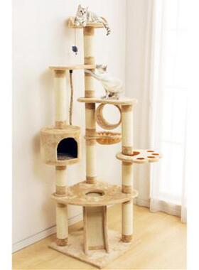 高档邮出口窝大猫爬架猫麻猫剑树猫包跳台豪华大型猫攀爬猫架抓柱